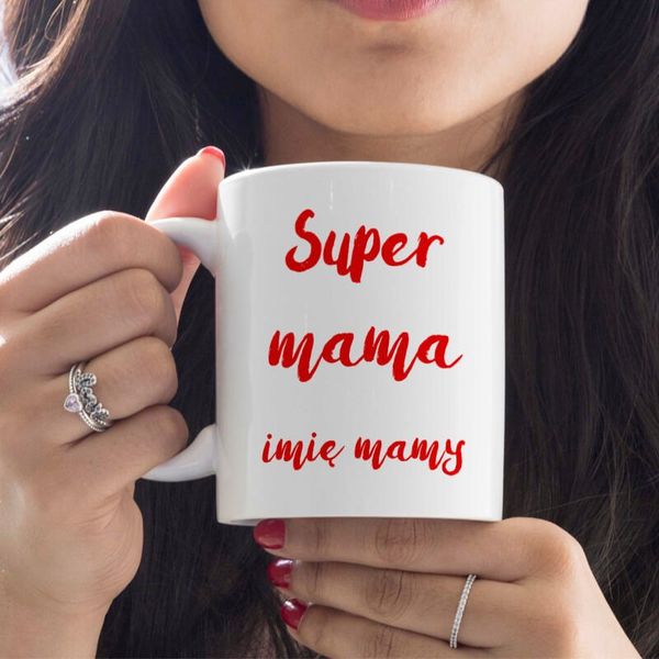 Kubek z imieniem - Super Mama zdjęcie 2