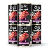 John Dog Pure Black karma adult mono jeleń 6x400 g