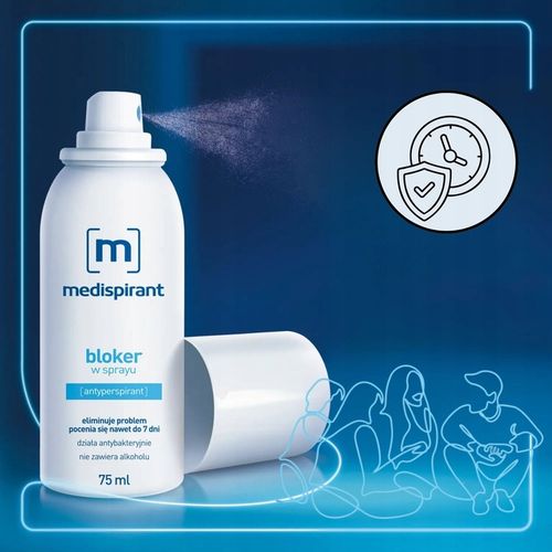 Medispirant Bloker w sprayu ochrona przed nadmiernym poceniem 75 ml na Arena.pl