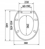 DESKA SEDESOWA KLOZETOWA WOLNOOPADAJĄCA WYPINANA TOALETOWA ESTIVA