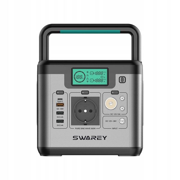 POWER BANK GENERATOR SOLARNY SWAREY 518Wh type C PD 65W+100W SOLAR zdjęcie 5