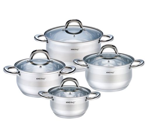 Garnki KINGHOFF SILVER 8-ele [KH-1095] na Arena.pl