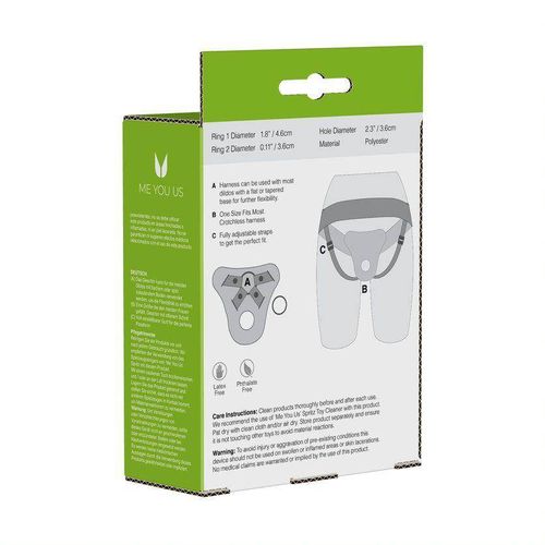 Czarny Pas Strap-On Do Dildo - Adjustable Harness Black na Arena.pl