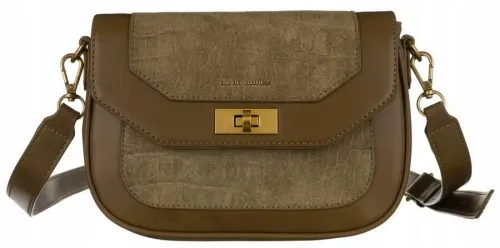 torba z eko skóry david jones  ciemny zielony na Arena.pl