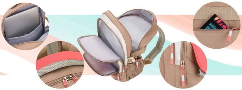 plecak ptn 8592-1372 beige zdjęcie 6