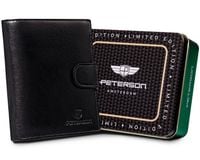 portfel skórzany peterson ptn n356l-bfa black