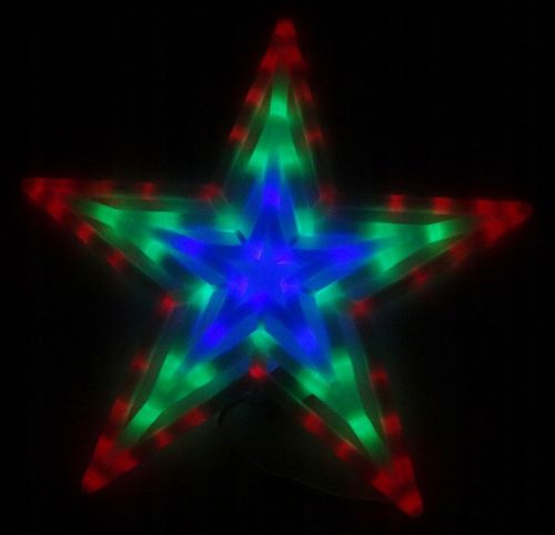 OZDOBA ŚWIĄTECZNA LED GWIAZDA MULTIKOLOR ! na Arena.pl