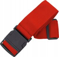 PAS SPINAJĄCY DO WALIZKI zabezpieczający BAGAŻ 5cm 2m CZERWONY bagażowy