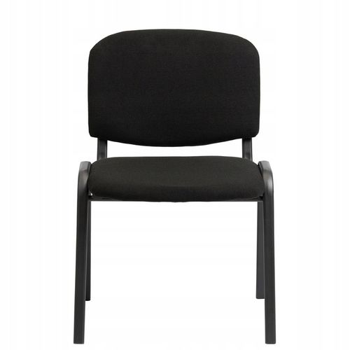 KRZESŁO KONFERENCYJNE BIUROWE ISO BLACK GRUBY PROFIL TAPICEROWANE Z na Arena.pl