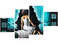 OBRAZ KOBIETA TURKUSIE