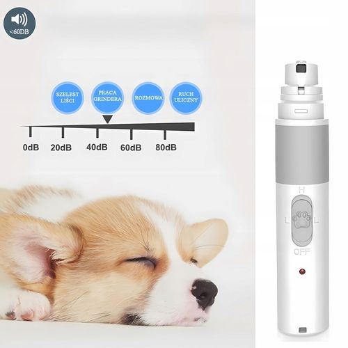 Szlifierka Cicha Elektryczna Do Pazurów dla zwierząt Psy Koty Pilnik na Arena.pl