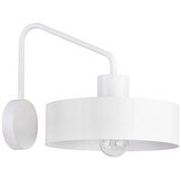 Kinkiet LAMPA ścienna JUMBO 31536 Sigma metalowa OPRAWA okrągła na wysięgniku biała