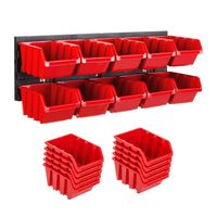 Tablica warsztatowa narzędziowa 390 x 130 mm ścianka garaż 10 kuwet