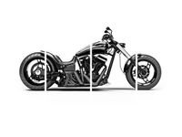 140CM 70 OBRAZ SUPER CHOPPER ŚCIENNY