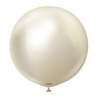 Balony Mirror White Gold 25szt