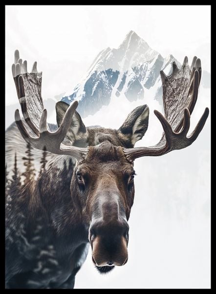 Plakat 40x55cm Łoś Duch Lasu zdjęcie 2