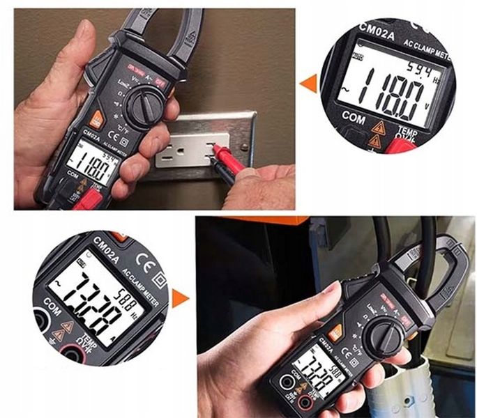 Tacklife CM02A Tester Cyfrowy Miernik Cęgowy AC DC Multimetr + zdjęcie 4