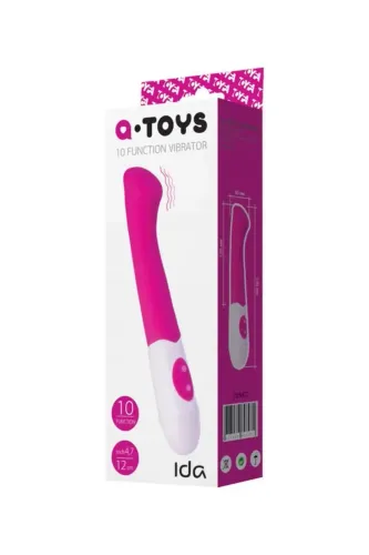A-TOYS, Vibrator Ida, Silicone, Pink, 19 cm na Arena.pl