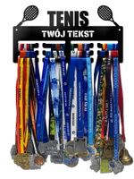 Wieszak na medale TENIS twoje imię dowolny tekst 49.1