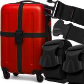 2X PAS ZABEZPIECZAJĄCY DO WALIZKI TORBY BAGAŻU MOCNY PASEK SPINAJĄCY BAGAŻ