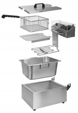 FRYTOWNICA PODWÓJNA 2X6L 2X3KW YATO YG-04622 na Arena.pl