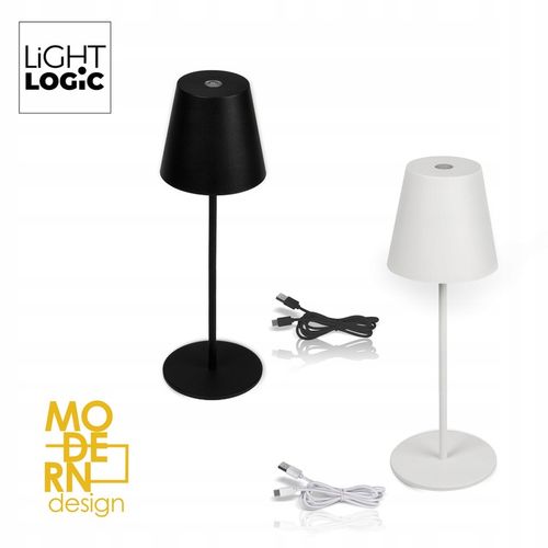 Lampka stołowa biurkowa LED LL WARS DIM CCT B czarna USB przenośna na Arena.pl