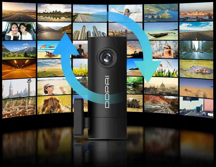 DDPAI Mini Pro wideo-rejestrator kamera samochodowa DVR 2304x1296p WI-FI zdjęcie 4