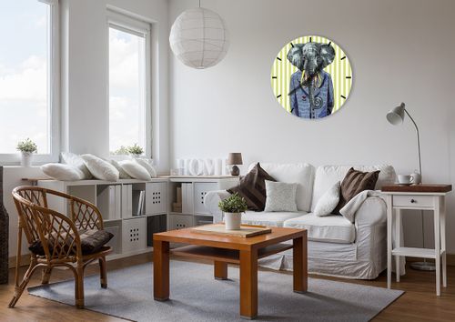 Zegar Ścienny - Słoń Elegant  - 60X60 Cm - C3Ar60X60-3209 na Arena.pl