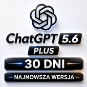 CHATGPT NAJNOWSZA WERSJA 5.6 PLAN PLUS - 30 DNI DOSTĘPU CHAT GPT O1 AI