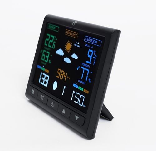 Bezprzewodowa stacja pogodowa termometr barometr zegar budzik prognoza na Arena.pl