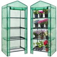 SZKLARNIA OGRODOWA BALKONOWA regał 4 półki 160x70x50cm UV4 na BALKON FOLIAK