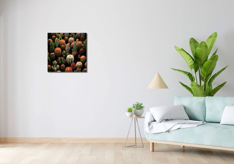 Obraz 50x50cm Ogród Kaktusów zdjęcie 2