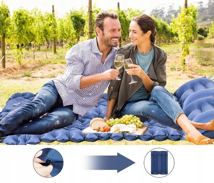 MATA SAMOPOMPUJĄCA KARIMATA 200x70x10CM Z PODUSZKĄ zdjęcie 6