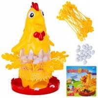 Gra Zręcznościowa Rodzinna Wesoła Oskub Kurczaka Typu Bierki dla Dzieci