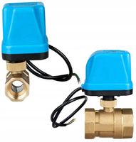 2X ELEKTROZAWÓR KULOWY 1/2'' 230 V DN15 silownik WODY
