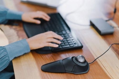 Mysz Trackball przewodowy Kensington Orbit pierścień przewijania USB Biały na Arena.pl