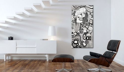 Obraz - Srebrna miłość - 60X120 na Arena.pl