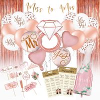 Zestaw dekoracji na wieczór panieński, rose gold