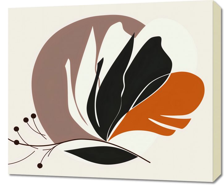 Obraz 70x60cm Elegancja Roślinna zdjęcie 1