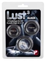 Lust 3 Cock Rings black