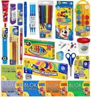 ASTRA Wyprawka Szkolna zestaw plastyczny DUŻA i klej Magic