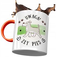 Kubek Pomarańczowy Z Pieskiem Psem Słodki Prezent Z Nadrukiem Ze Zdjęciem