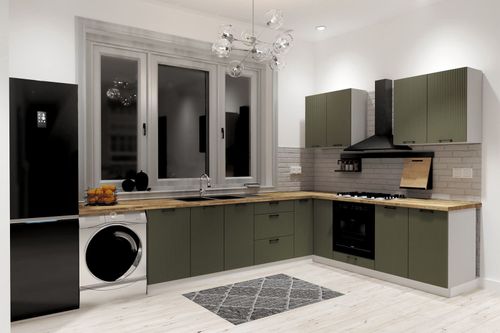 AUSTIN KU-D80S3 Szafka 80 cm dolna fronty MDF frezowane pionowo na Arena.pl