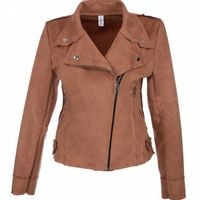 176_ XL/42 _ KURTKA RAMONESKA SKÓRZANA ZAMSZOWA