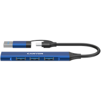 CANYON HUB DS-02 4 w 1 USB-A/C Niebieski