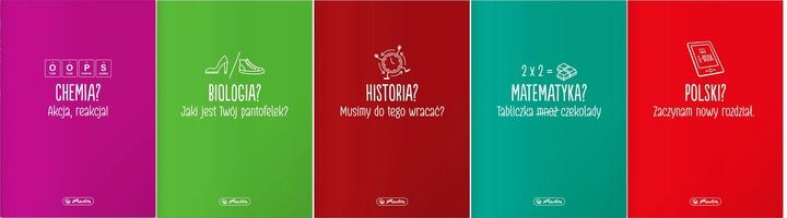 KOMPLET ZESZYTÓW TEMATYCZNYCH PRZEDMIOTOWYCH ZE ŚCIĄGĄ 10 SZTUK HERLITZ zdjęcie 4