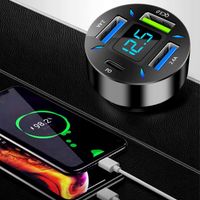 ŁADOWARKA SAMOCHODOWA DO AUTA 3x USB QC USB-C 66W MOCNA SZYBKIE ŁADOWANIE