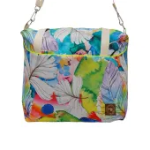 Torbo Plecak Damski 2w1 - Piórka Neon