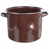 Garnek STALOWY EMALIOWANY duży do gotowania gastronomiczny 32 cm 20L