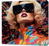 Obraz 70x70cm Retro Futuryzm